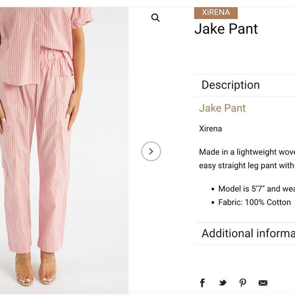 BNWT Xirena *Made in Los Angeles* Pants - Picture 2 of 5